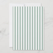 Preppy Green Arch Photo Graduation 案内状 (裏面)