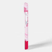 Preppy Hand Drawn Coquette Pink Red Bows Case-Mate iPhoneケース (裏面 / 左)