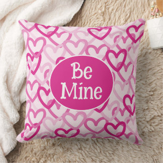 Preppy Hearts Pink クッション