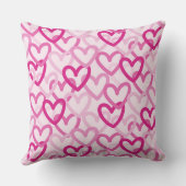 Preppy Hearts Pink クッション (裏面)