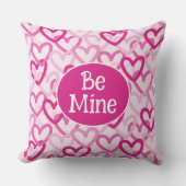 Preppy Hearts Pink クッション (正面)