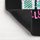 Preppy Holly Xmas Jolly Coquette Bow Christmas Tre マウスパッド (コーナー)