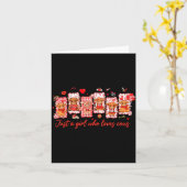 Preppy Just A Girl Who Loves Cows Valentines Day A カード (黄色い花)