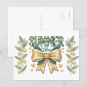 Preppy Lemons Summer Vibes ポストカード (正面/裏面)