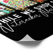 Preppy Let's Get Lit While Why Shop And Sip Nutcra ポスター (角)