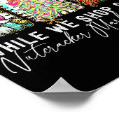 Preppy Lets Get Lit While Why Shop And Sip Nutcrac ポスター (角)