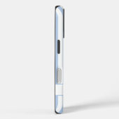 Preppy Light Blue Striped with Name  Case-Mate iPhoneケース (裏面 / 右)