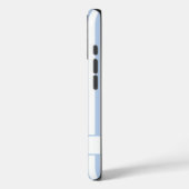 Preppy Light Blue Striped with Name  Case-Mate iPhoneケース (裏面 / 左)