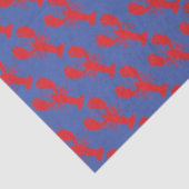 Preppy Lobsters Red Blue Maine Coast Pattern Fun 薄葉紙 (詳細)