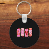 Preppy Love Valentine Nk Coquette Bow Girl Women K キーホルダー (正面)