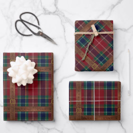 Preppy Lux Christmas Plaid II ラッピングペーパーシート