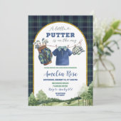 Preppy Luxury Golf Baby Shower Invitation 招待状 (スタンド正面)