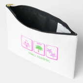 Preppy MAHJ MOMMAS ビーチマージャンパーソナルグッズ アクセサリーポーチ (見開き)