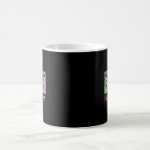 Preppy Mardi Gras 2026 Crawfish Bow Fleur De Lis W コーヒーマグカップ (中央)