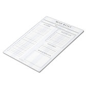 Preppy Mind Reset | Brain Dump List ノートパッド (アングル)