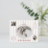 Preppy Minimalist Picture Wall Holiday Card ポストカード (スタンド正面)