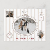 Preppy Minimalist Picture Wall Holiday Card ポストカード (正面)