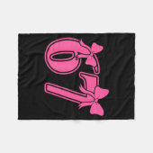 Preppy Nk Coquette Bow Lace 67 Six Seven Meme Wome フリースブランケット (正面(横))