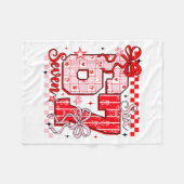 Preppy Nk Valentine 67 Six Seven Meme Valentines D フリースブランケット (正面(横))