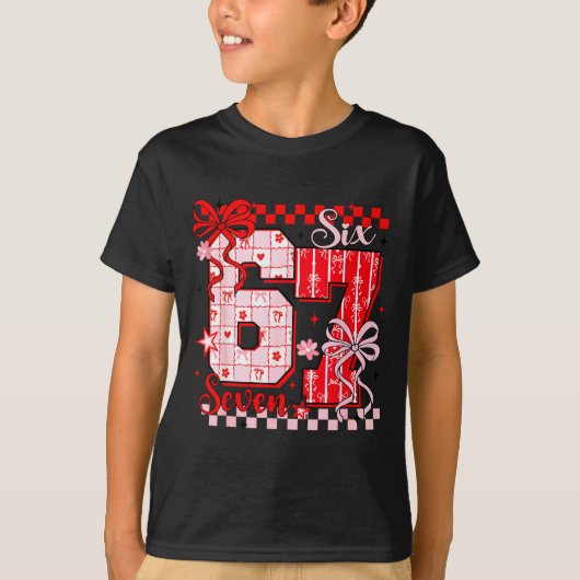 Preppy Nk Valentine 67 Six Seven Meme Valentines D Tシャツ (正面)