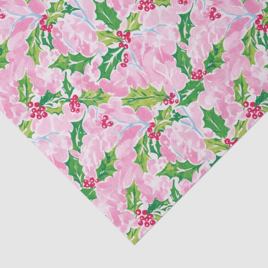 Preppy Palm Beach Christmas Holly 薄葉紙 (詳細)