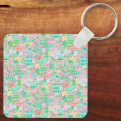 Preppy Palm Beach Golf Cart キーホルダー (裏面)