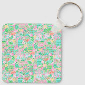 Preppy Palm Beach Golf Cart キーホルダー (裏面)