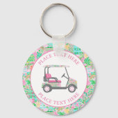 Preppy Palm Beach Golf Cart キーホルダー (正面)