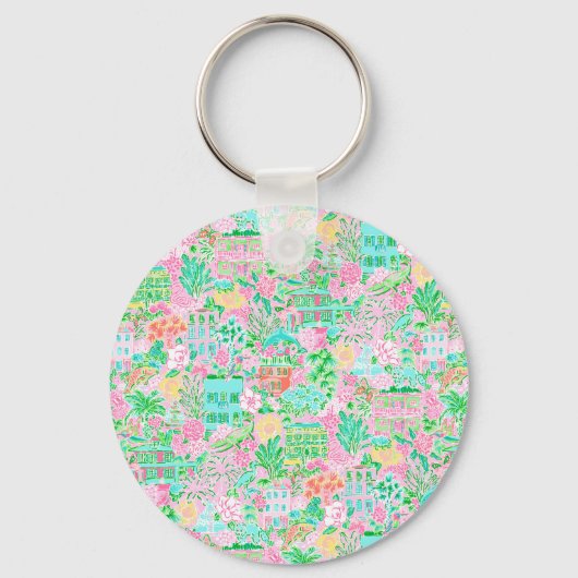 Preppy Palm Beach Golf Cart キーホルダー (裏面)