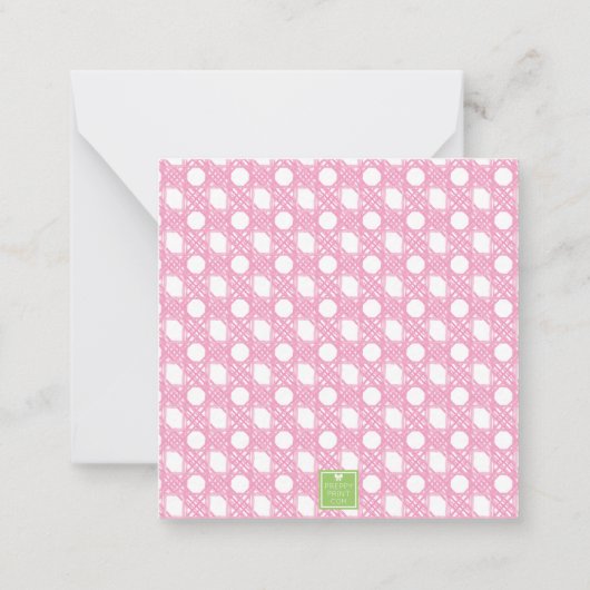 Preppy Palm Beach Monogram Crest ノートカード (裏面)