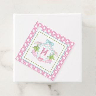 Preppy Palm Beach Monogram Crest フェイバータグ