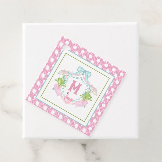 Preppy Palm Beach Monogram Crest フェイバータグ (インサイチュ)