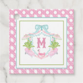 Preppy Palm Beach Monogram Crest フェイバータグ (正面)