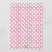 Preppy Palm Beach Monogram Crest 招待状 (裏面)