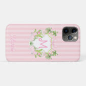 Preppy Palm Beach Monogram Crest Case-Mate iPhoneケース (裏面(横))