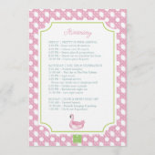 Preppy Palm Beach Monogram Crest Party 招待状 (裏面)