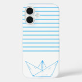Preppy Paper Sailboat Case-Mate iPhoneケース (裏面)