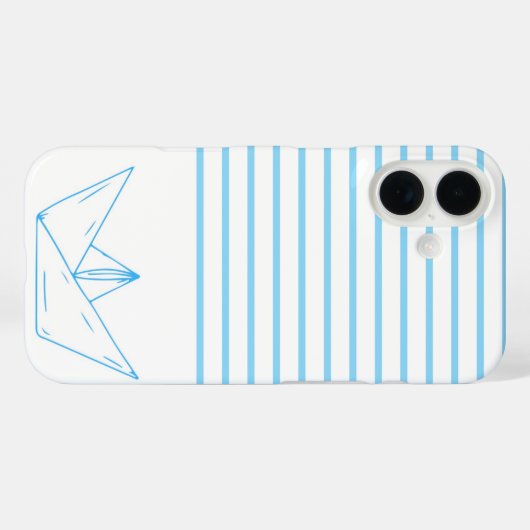Preppy Paper Sailboat Case-Mate iPhoneケース (裏面 (横))