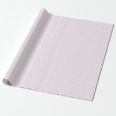 Preppy Pastel pink / Lilac Gingham Wrapping Paper ラッピングペーパー (アンロールド)