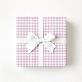 Preppy Pastel pink / Lilac Gingham Wrapping Paper ラッピングペーパー