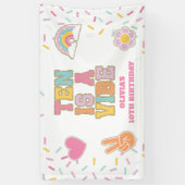Preppy Patch Ten is a vibe 10th Birthday 横断幕 (縦)