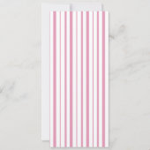 Preppy Peony Pink Chic Monogram Wedding Menu Card 招待状 (裏面)