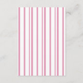 Preppy Peony Pink Chic Wedding Details Card エンクロージャーカード (裏面)