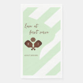 Preppy Pickleball Stripes Wedding (正面)