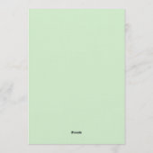 Preppy Pickleball Stripes Wedding Reception 招待状 (裏面)