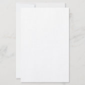 Preppy Pink and Navy Blue Simple Monogram 便箋 (裏面)