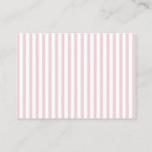 Preppy Pink Bow Diaper Raffle Card   名刺 (裏面)