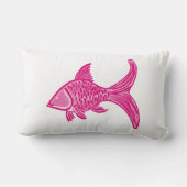 Preppy Pink Fish  ランバークッション (裏面)