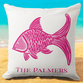 Preppy Pink Fish Custom クッション