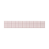 Preppy pink gingham country Bridal Shower 招待状ベリーバンド (フラット)